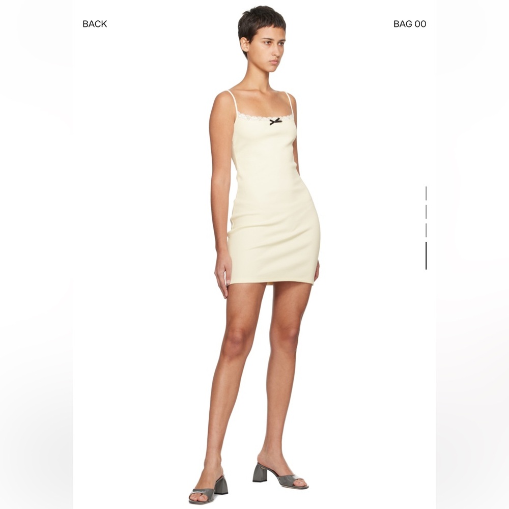 Staud Tessa Ivory Cotton Dress